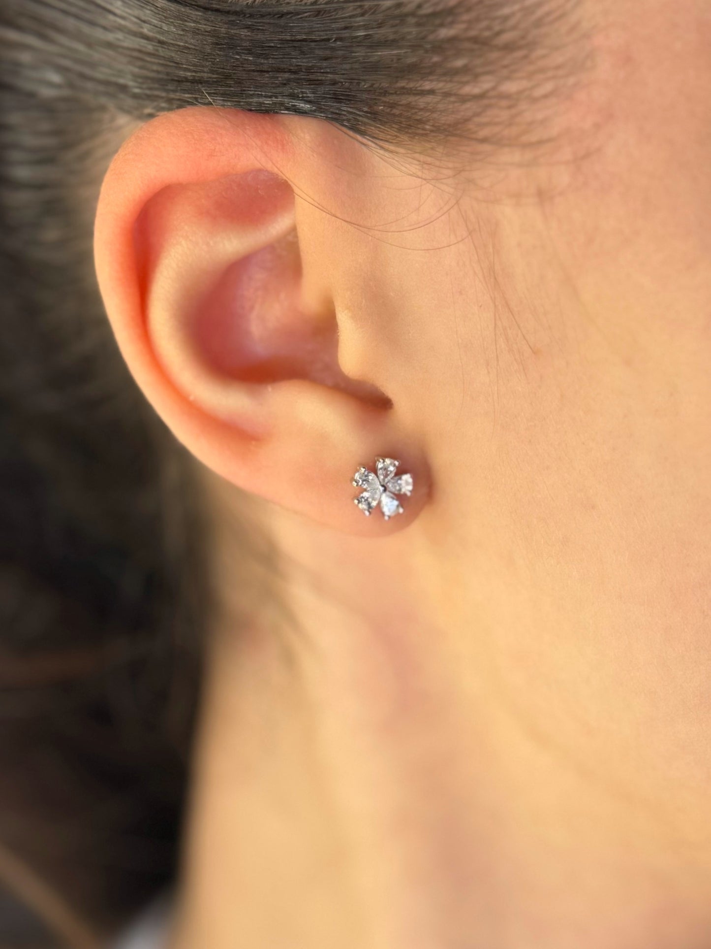 עגילי ״פרח״ כסף 925