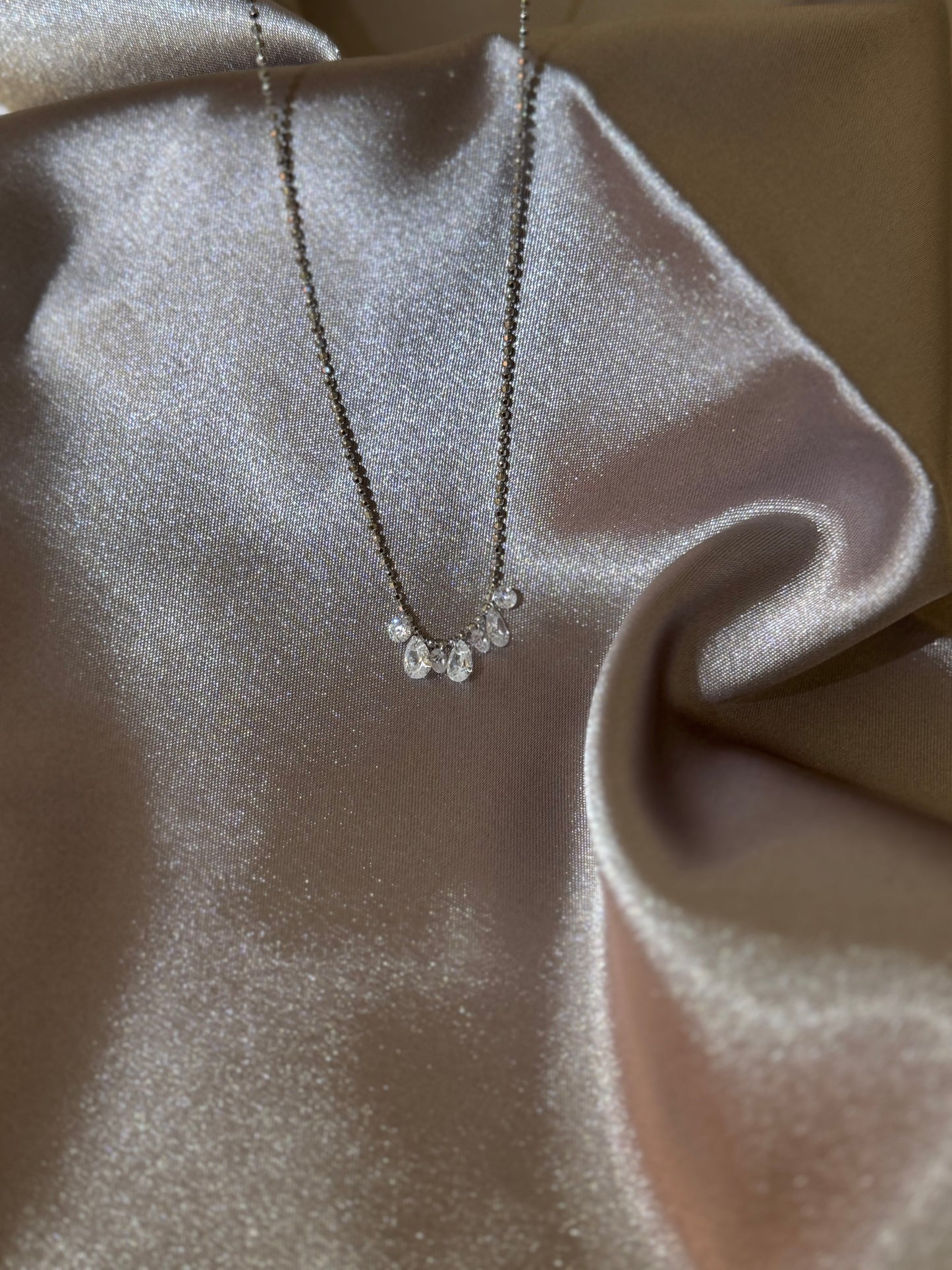 שרשרת ״קריסטלים״ כסף 925