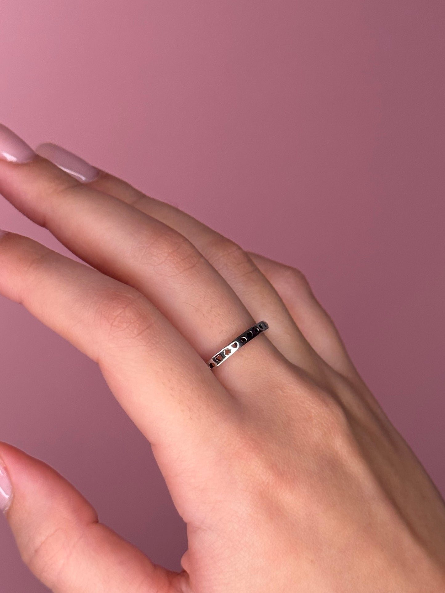 Forever Love Engraved Band - Sterling Silver