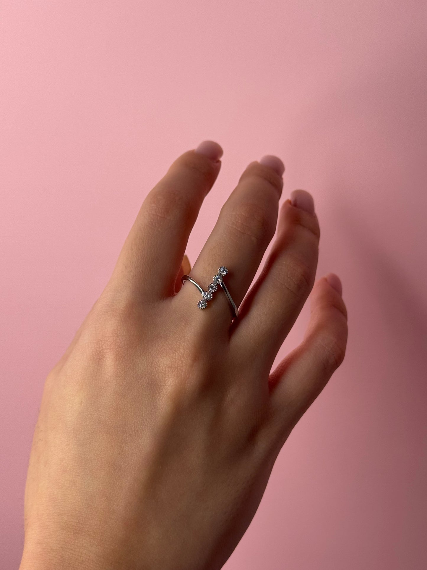 Romi Vertical Bar Ring - Sterling Silver