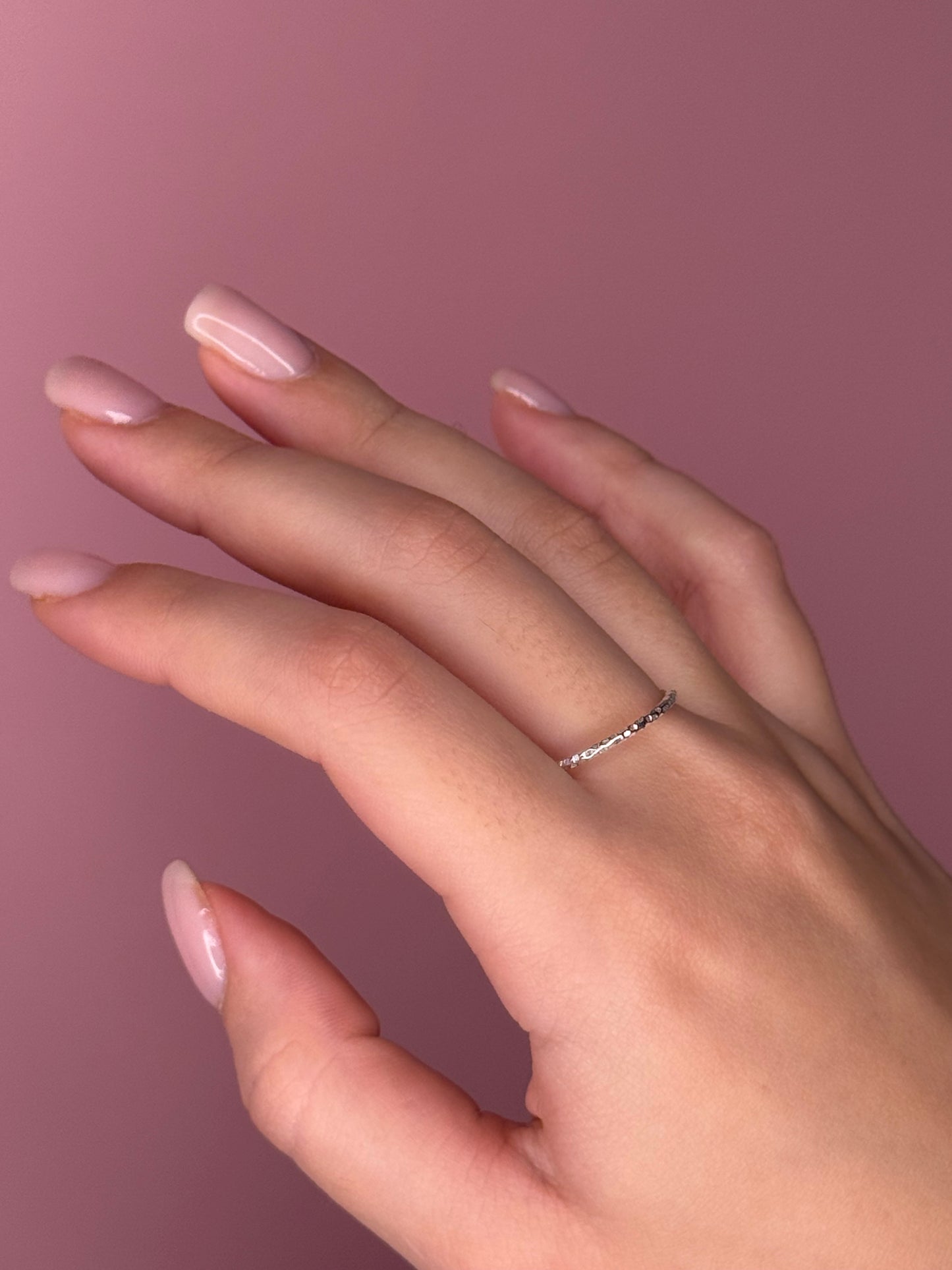 Classic Sparkle Band - Sterling Silver