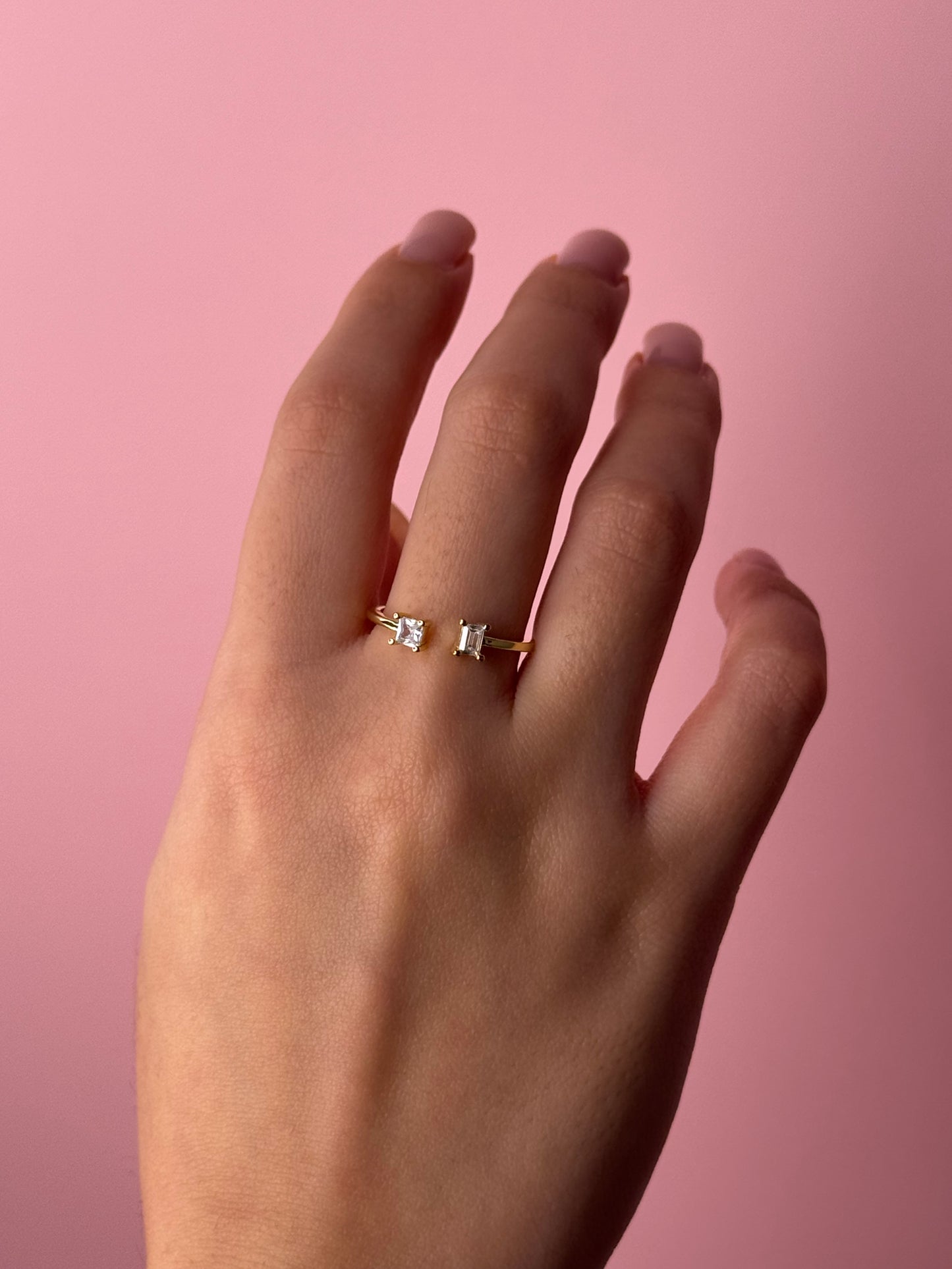 Angel Open Ring - Gold Plated