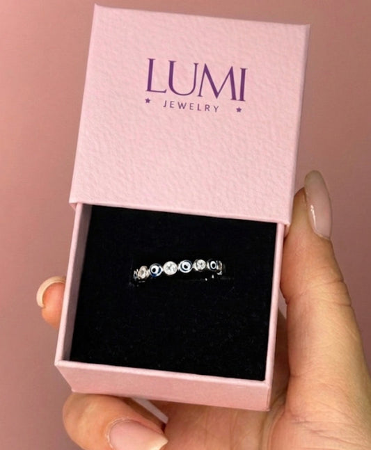 טבעת עיניים-כסף