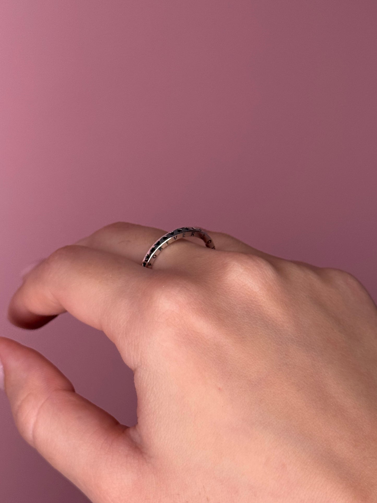 טבעת פוראבר לאב-כסף