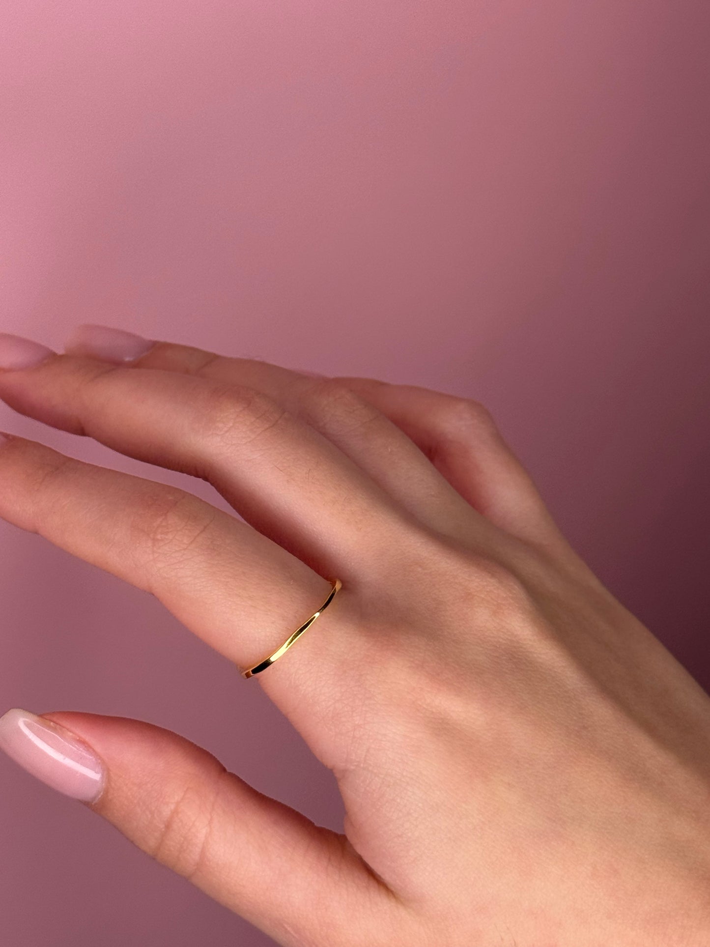 Classic Dome Band - Gold Plated