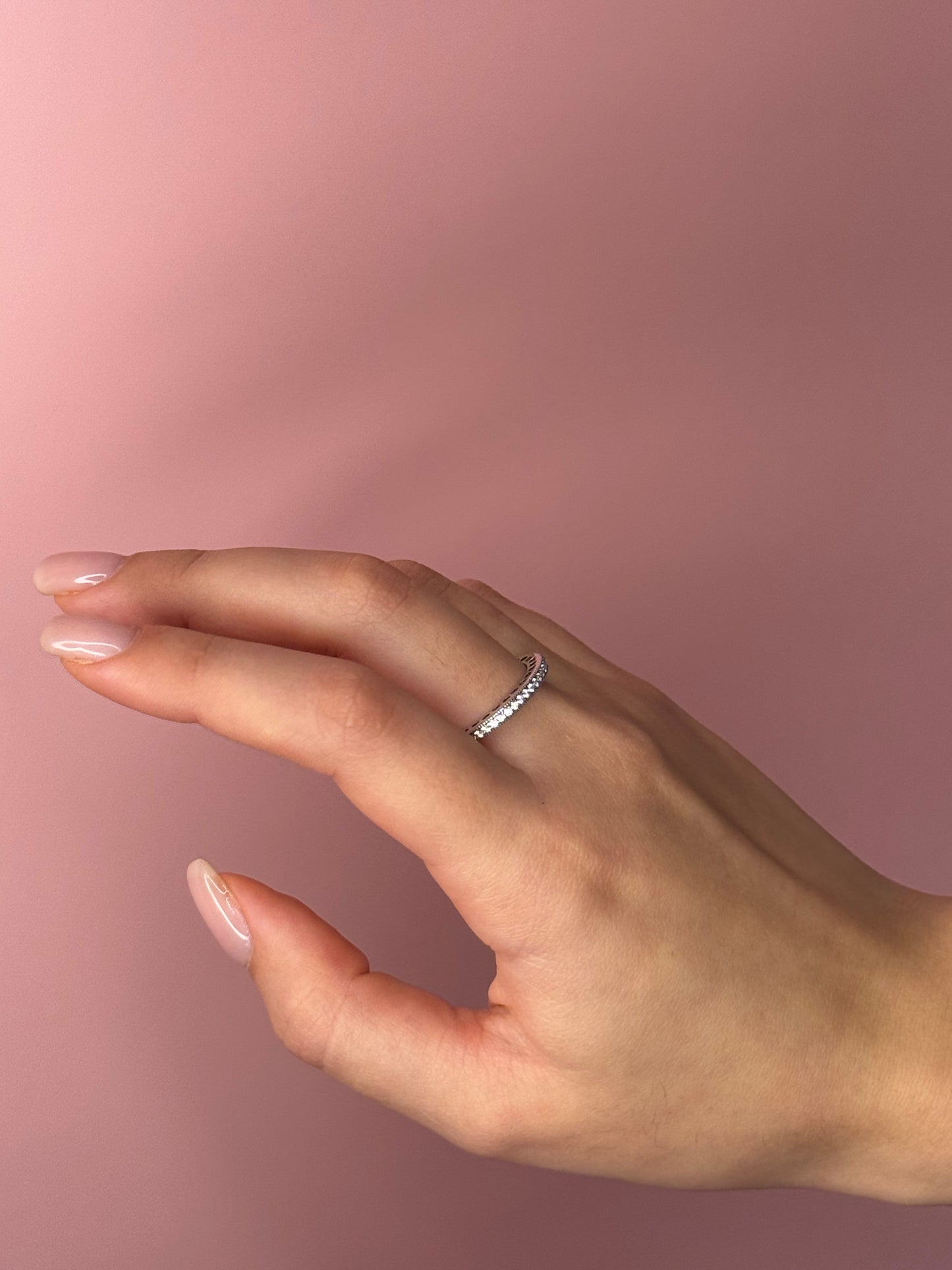 טבעת לבבות קריסטל