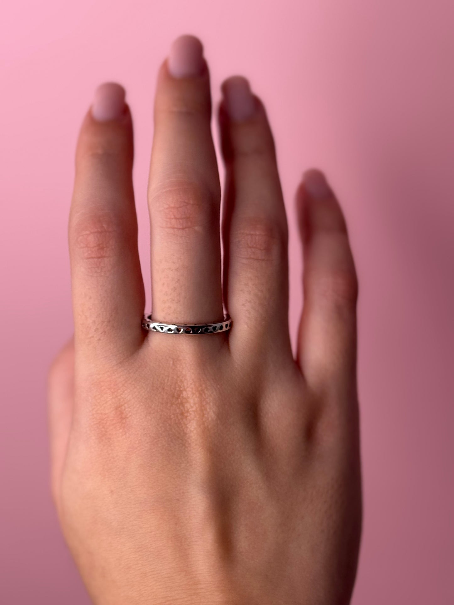 טבעת פוראבר לאב-כסף