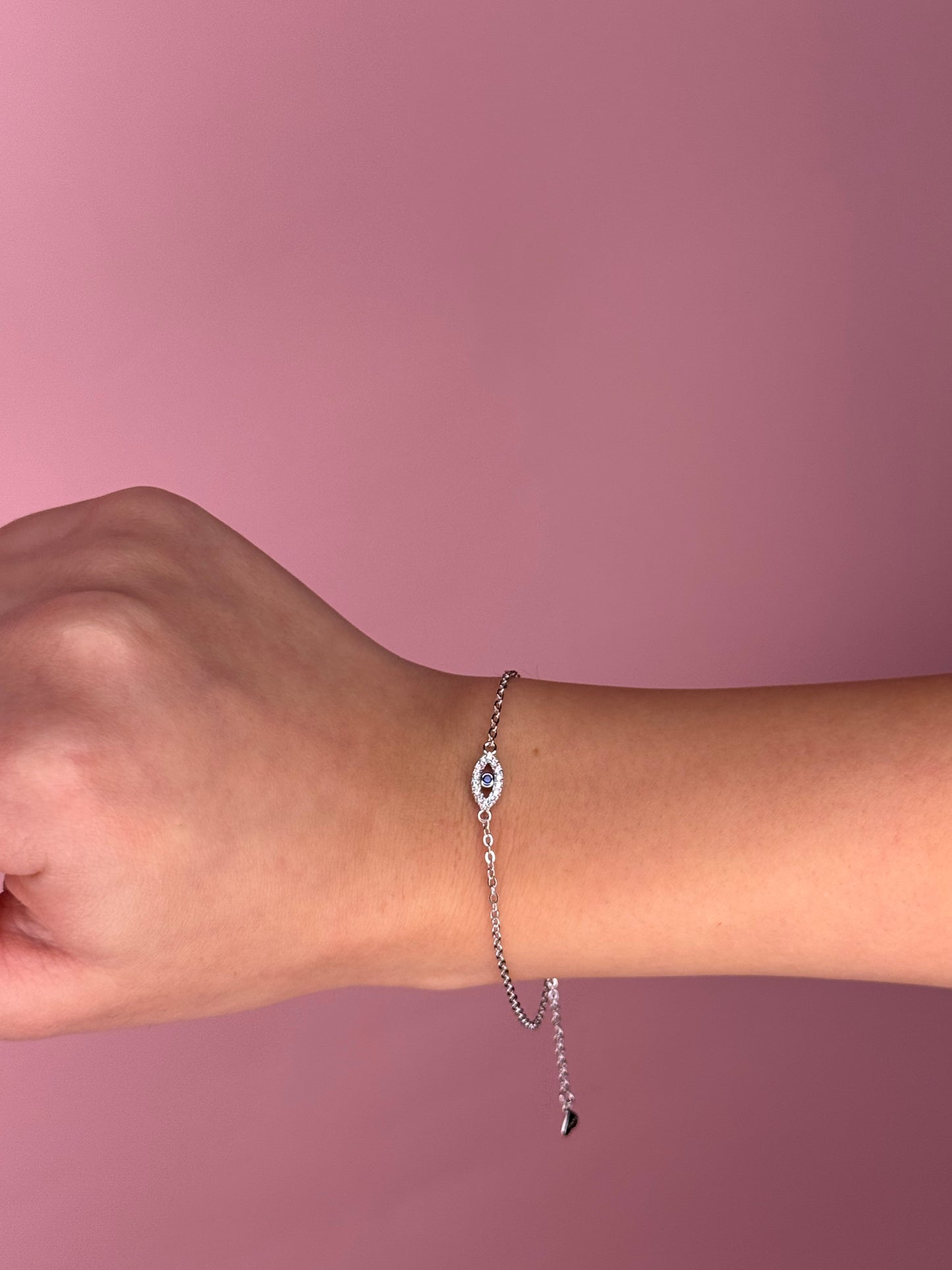 צמיד כסף 925-עין