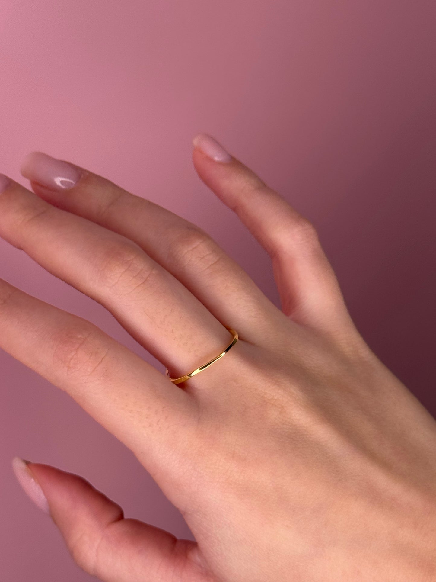 Classic Dome Band - Gold Plated