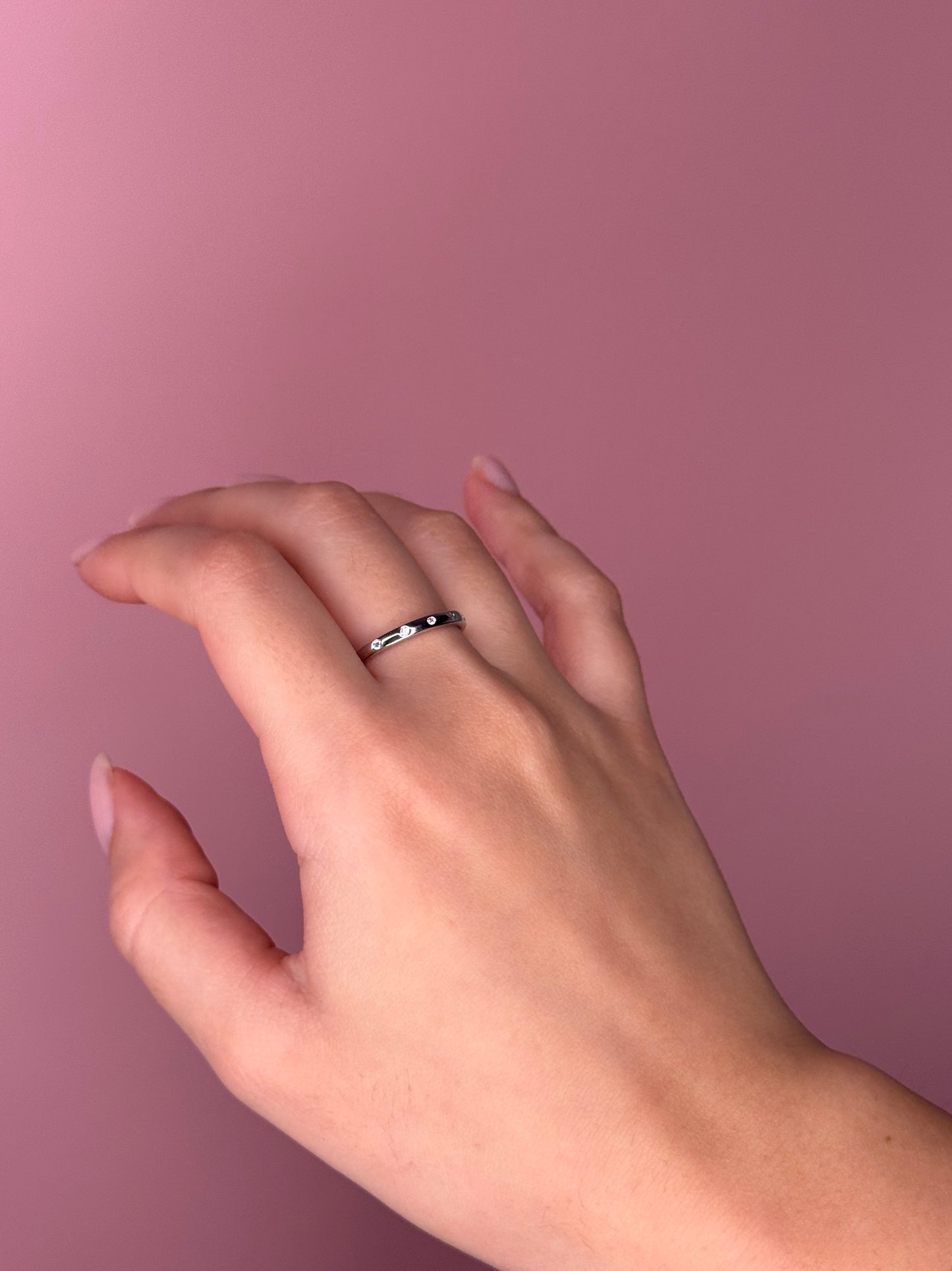 Sabrina Eternity Ring - Sterling Silver