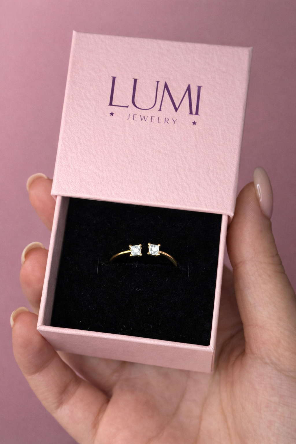 Angel Open Ring - Gold Plated