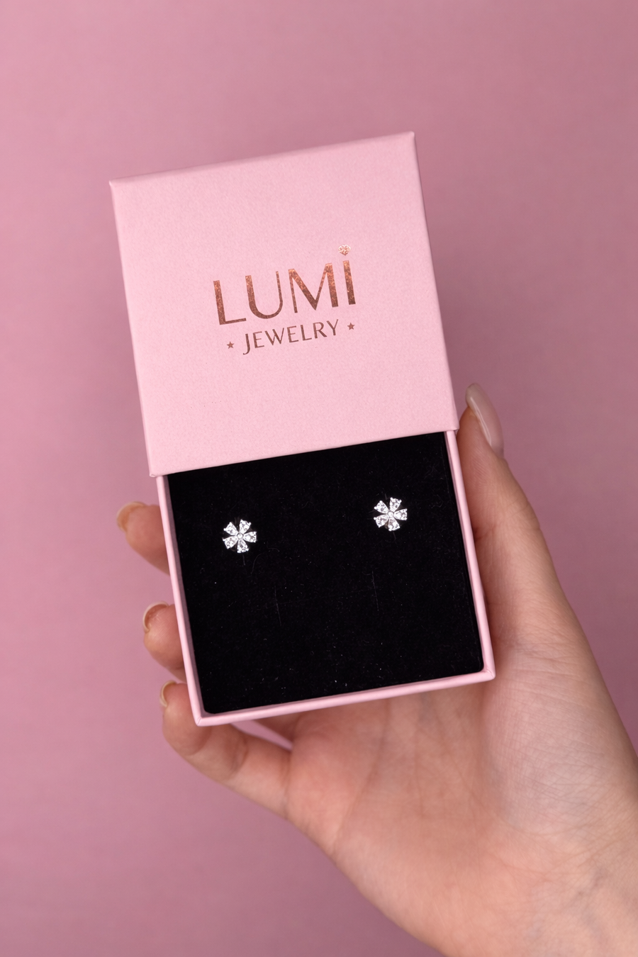 עגילי ״פרח״ כסף 925