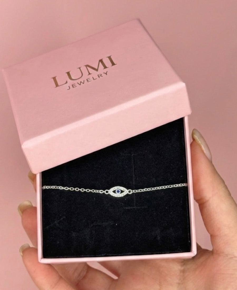 צמיד כסף 925-עין