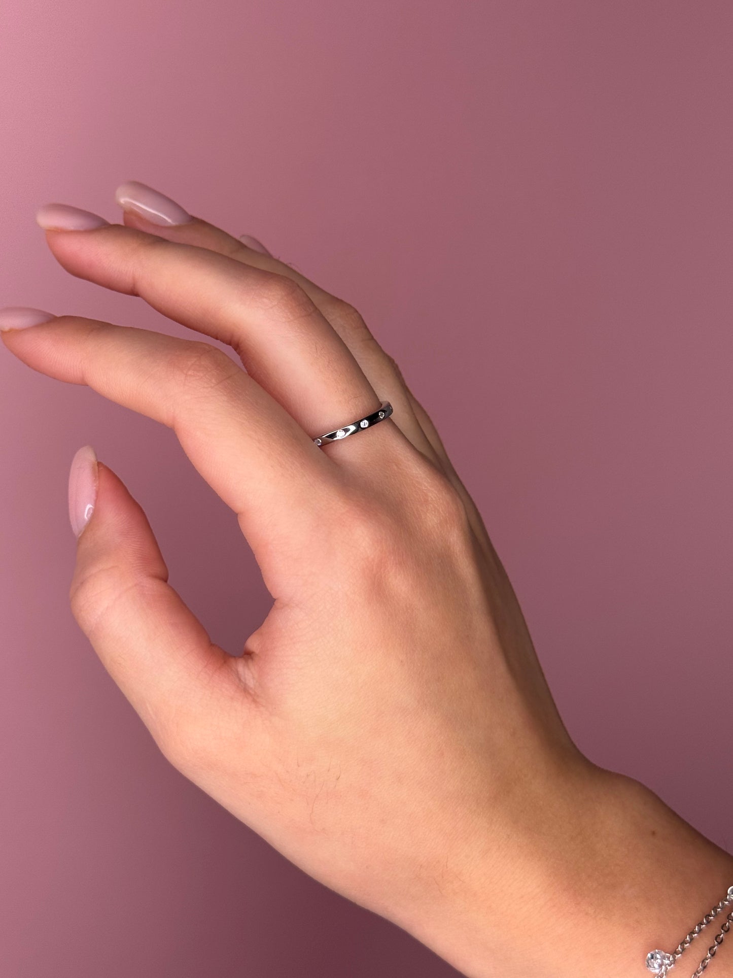 Sabrina Eternity Ring - Sterling Silver
