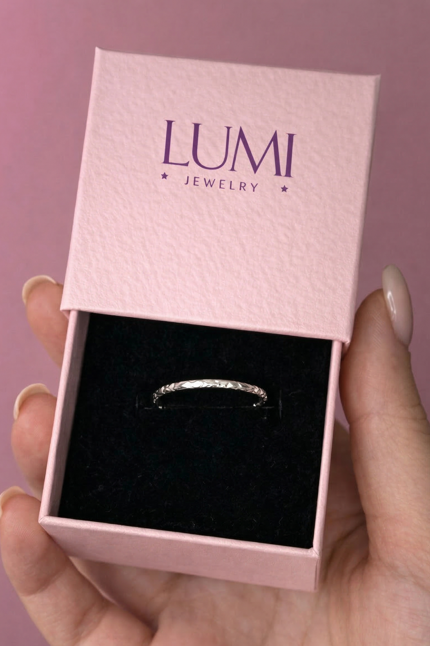 Classic Sparkle Band - Sterling Silver