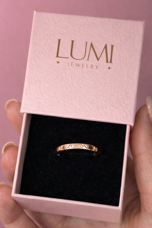 Sabrina Eternity Ring - Rose Gold Plated over