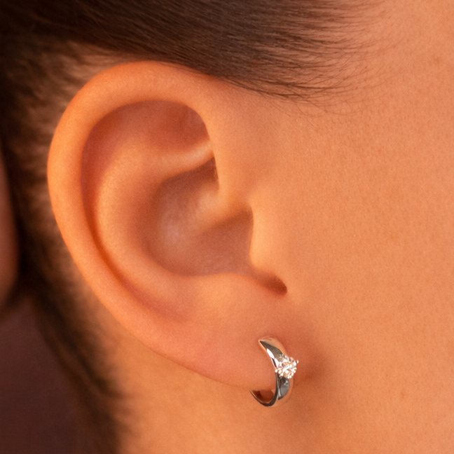 עגילי ״מיקה״ מוסנייט